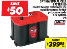 Autobarn Optima spiral cell batteries offer