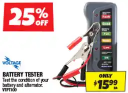 Autobarn Battery tester offer