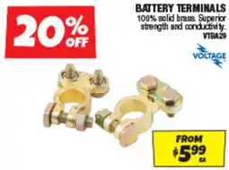 Autobarn Battery terminals offer