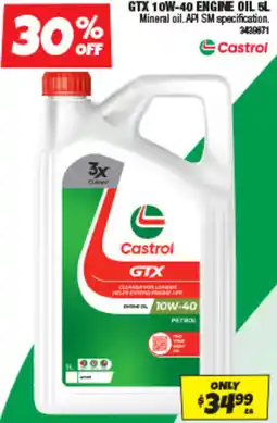 Autobarn Gtx 10w-40 engine oil offer