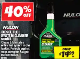 Autobarn Nulon diesel fuel system cleaner offer