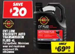 Autobarn Cvt low viscosity auto transmission fluid offer