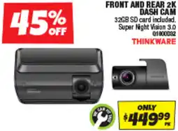 Autobarn Front and rear 2k dash cam offer