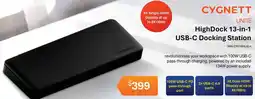 Leader Computers HighDock 13-in-1 USB-C Docking Station offer