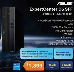 Leader Computers ASUS ExpertCenter D5 SFF offer