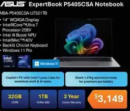 Leader Computers ASUS ExpertBook P5405CSA Notebook offer