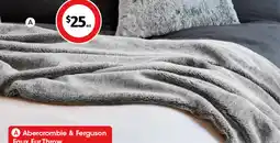 Coles Abercrombie & Ferguson Faux Fur Throw offer
