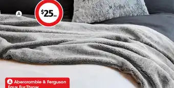 Coles Abercrombie & Ferguson Faux Fur Throw offer