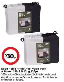Coles Deca Home Fitted Sheet offer