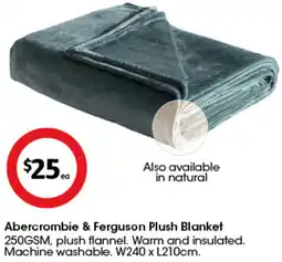 Coles Abercrombie & Ferguson Plush Blanket offer