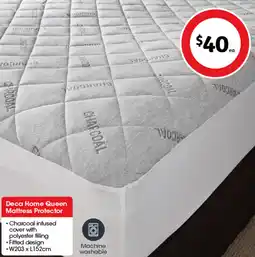 Coles Deca Home Queen Mattress Protector offer