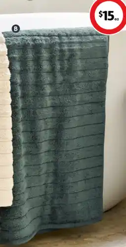 Coles Bath Sheet offer