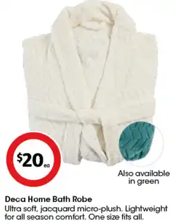 Coles Deca Home Bath Robe offer