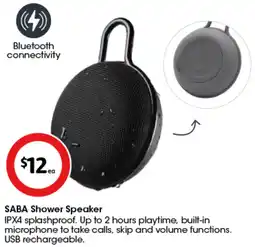 Coles SABA Shower Speaker offer