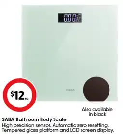 Coles SABA Bathroom Body Scale offer