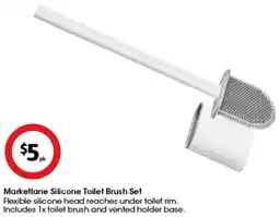 Coles Marketlane Silicone Toilet Brush Set offer