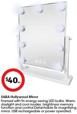 Coles SABA Hollywood Mirror offer