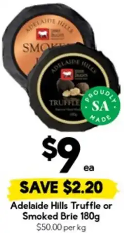 Drakes Adelaide Hills Truffle or Smoked Brie offer