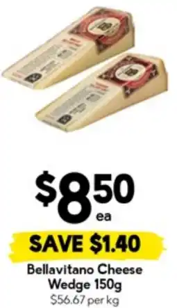 Drakes Bellavitano Cheese Wedge offer