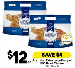 Drakes Australian Extra Large Banquet BBQ Roast Chicken offer