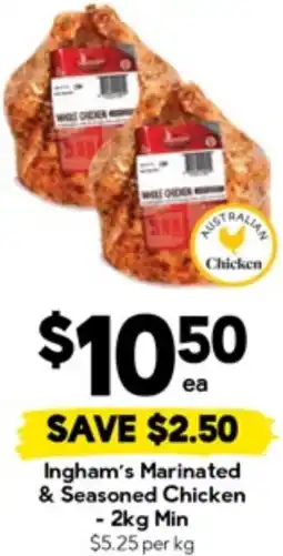 Drakes Ingham's Marinated & Seasoned Chicken offer