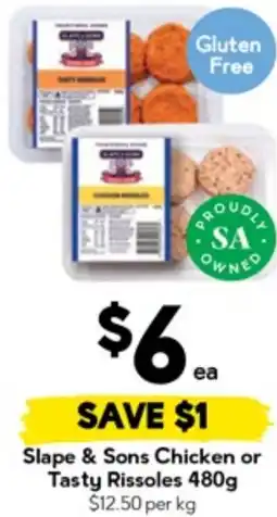 Drakes Slape & Sons Chicken or Tasty Rissoles offer