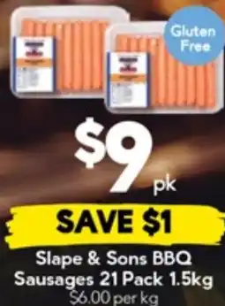 Drakes Slape & Sons BBQ Sausages offer