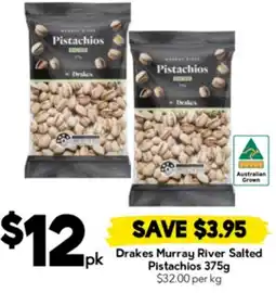 Drakes Drakes Murray River Salted Pistachios offer