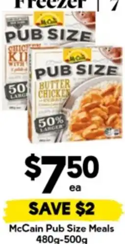 Drakes McCain Pub Size Meals offer