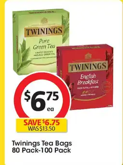 Coles Twinings Tea Bags offer