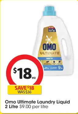 Coles Omo Ultimate Laundry Liquid offer