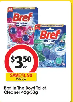 Coles Bref In The Bowl Toilet Cleaner 42g-50g offer