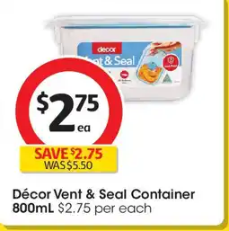 Coles Décor Vent & Seal Container offer
