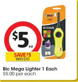 Coles Bic Mega Lighter 1 Each offer