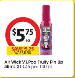 Coles Air Wick V.I.Poo Fruity Pin Up offer
