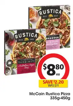 Coles McCain Rustica Pizza 335g-450g offer