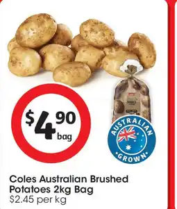 Coles Coles Australian Brushed Potatoes offer