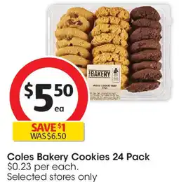 Coles Coles Bakery Cookies 24 Pack offer