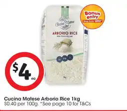 Coles Cucina Matese Arborio Rice offer