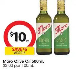 Coles Moro Olive Oil offer