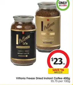 Coles Vittoria Freeze Dried Instant Coffee offer
