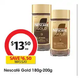 Coles Nescafé Gold 180g-200g offer