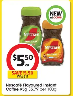 Coles Nescafé Flavoured Instant Coffee offer