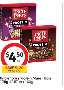 Coles Uncle Tobys Protein Muesli Bars offer