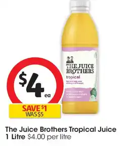 Coles The Juice Brothers Tropical Juice offer