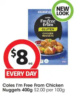 Coles Coles I'm Free From Chicken Nuggets offer