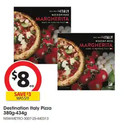 Coles Destination Italy Pizza offer