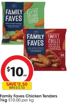 Coles Family Faves Chicken Tenders offer
