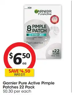 Coles Garnier Pure Active Pimple Patches 22 Pack offer