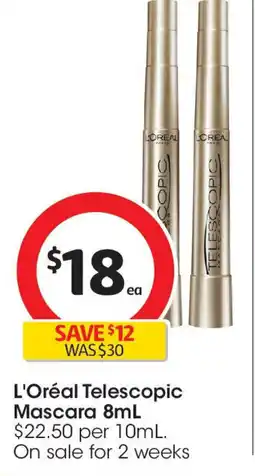 Coles L'Oréal Telescopic Mascara offer